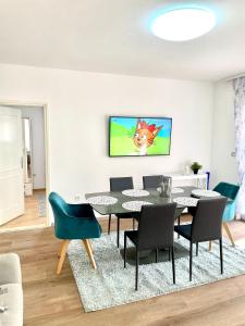 TV a/nebo společenská místnost v ubytování D&A Apartment with private swimming pool
