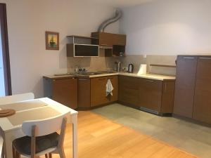 Virtuvė arba virtuvėlė apgyvendinimo įstaigoje Kuvertas flat