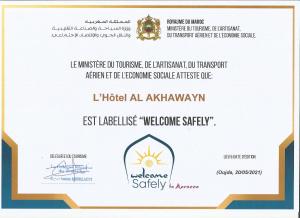 Certifikát, hodnocení, plakát nebo jiný dokument vystavený v ubytování Al Akhawayn