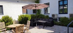 Patio nebo venkovní prostory v ubytování Svea hotell, Vollsjö