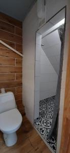 Koupelna v ubytování Eco Hostel DROVA