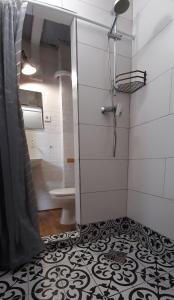 Koupelna v ubytování Eco Hostel DROVA