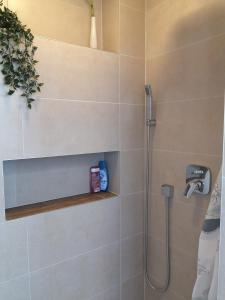 Phòng tắm tại Gäste-Liesel Bad Pyrmont