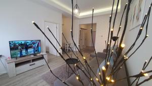 En TV eller et underholdningssystem på Apartments Spring