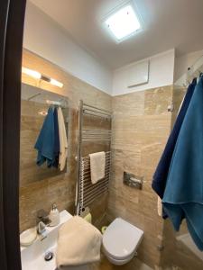 a bathroom with a toilet and a sink at Vaszary Secret Nest in Balatonfüred +18 photos