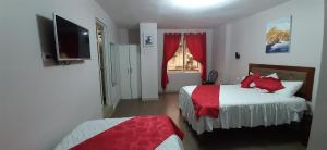 Postel nebo postele na pokoji v ubytování Casa Gaviota Dorada