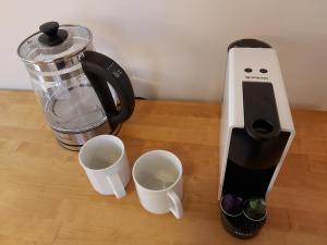 Coffee and tea making facilities at Mid century character house in Argostoli