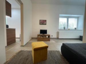 Posezení v ubytování Stylový byt v mikroregionu Šternbersko Uničovsko
