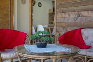 Posezení v ubytování Aqualux apartments