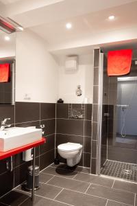 Koupelna v ubytování Zum Jakobi 3