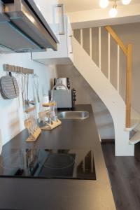 Kuchyň nebo kuchyňský kout v ubytování Zum Jakobi 3