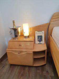 Postel nebo postele na pokoji v ubytování Ferienwohnung Schlossblick Bad Breisig