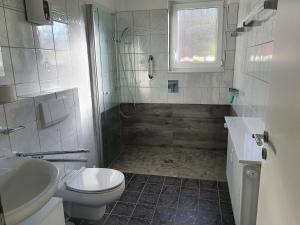 Koupelna v ubytování Ferienwohnung Schlossblick Bad Breisig