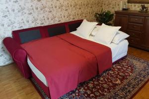 Ein Bett oder Betten in einem Zimmer der Unterkunft Mlin Klevevž