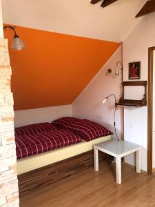 Ένα ή περισσότερα κρεβάτια σε δωμάτιο στο Apartmán Silvia