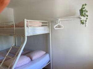a bunk bed room with bunk beds and a ladder at Sishaus - View at Mozarts in Salzburg