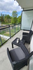 Część wypoczynkowa w obiekcie Apartament Dwa kroki do zatoki
