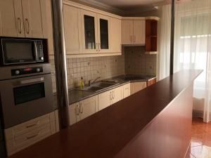 Kuchyň nebo kuchyňský kout v ubytování Alina apartmanok