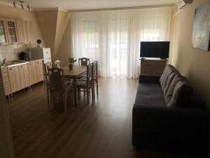 TV a/nebo společenská místnost v ubytování Alina apartmanok