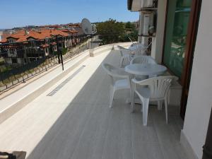 Balkón nebo terasa v ubytování Dani beach Sozopol