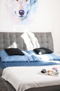 Posteľ alebo postele v izbe v ubytovaní Apartamenty Oleńka I - Szczytno Mazury + 26 fotografií