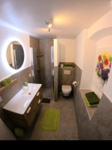 Kúpeľňa v ubytovaní Melanie's Appartement + 20 fotografií