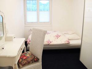 Postel nebo postele na pokoji v ubytování Chesa Anemona - 4,5 room appartment in a lovely relaxing atmosphere