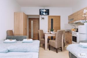 Kuchyň nebo kuchyňský kout v ubytování Relax Apartment - Ada