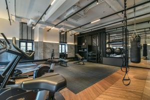 Fitness centrum a/nebo fitness zařízení v ubytování LTC-Apartments Portova