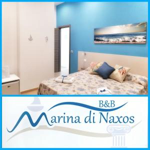 En eller flere senge i et værelse på B&B Marina di Naxos
