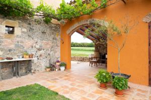 Zahrada ubytování Mas Teixidor, Masia entre Girona y la Costa Brava