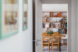Knihovna v bed and breakfast