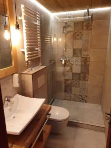Kúpeľňa v ubytovaní Romantik Pension Lehrberg