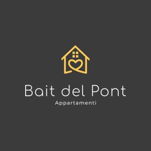 logotipo de un edificio de apartamentos con corazón en Bait Del Pont en Livigno