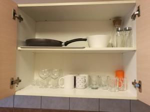 Kuchyňa alebo kuchynka v ubytovaní Vámház Apartman