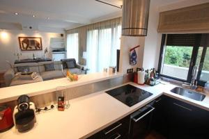 Η κουζίνα ή μικρή κουζίνα στο George Apartment in Neuilly