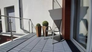 Balkón alebo terasa v ubytovaní Apartament Magia Rewal