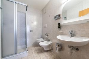 Koupelna v ubytování Hotel Sonja