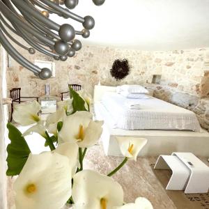 Letto o letti in una camera di Pietrefitte