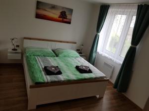 Postel nebo postele na pokoji v ubytování Apartmán Na Pekárně