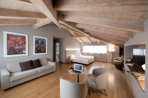 a living room with a couch and a table at Grand Hotel San Gemini I UNA Esperienze in San Gemini