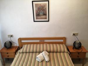 Cama o camas de una habitación en Primera Linea Morro De Gos