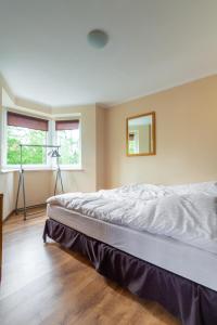 Łóżko lub łóżka w pokoju w obiekcie Apartamenty Wilk