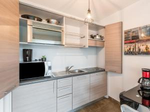 Kuchyň nebo kuchyňský kout v ubytování Studio Résidence Cita di Sali-5 by Interhome