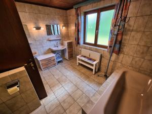 Koupelna v ubytování Gästehaus auf der Höhe