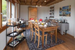 Posezení v ubytování BnB Alpenblick