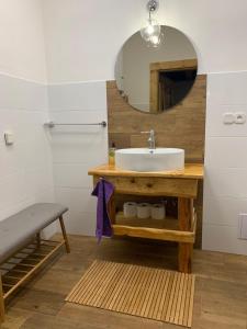 Kúpeľňa v ubytovaní Ondrejova drevenica