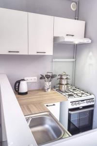 A cozinha ou cozinha compacta de M&S Apartament