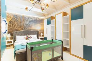 Postel nebo postele na pokoji v ubytování Osada Family Park