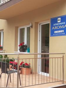 Certifikát, hodnocení, plakát nebo jiný dokument vystavený v ubytování Aroma Apartman